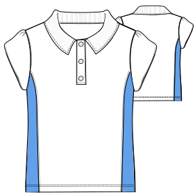 Fashion sewing patterns for School Girls T-shirt FBC 6045